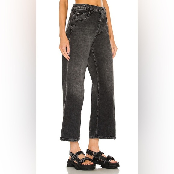 Free People Chalet Jeans Straight Wide Leg Ankle - Picture 2 of 11
